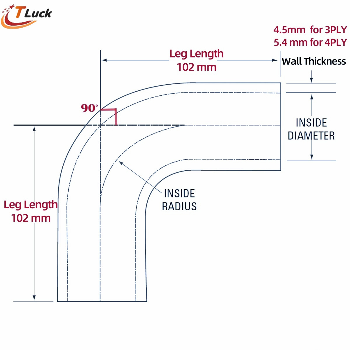 90 Degree Elbow Hose 90° Bend  - Coupling 8Mm recension och pris