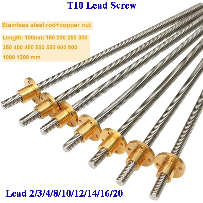 T10 Lead Screw 304 Stainless S - Lead Screw 8Mm recension och pris