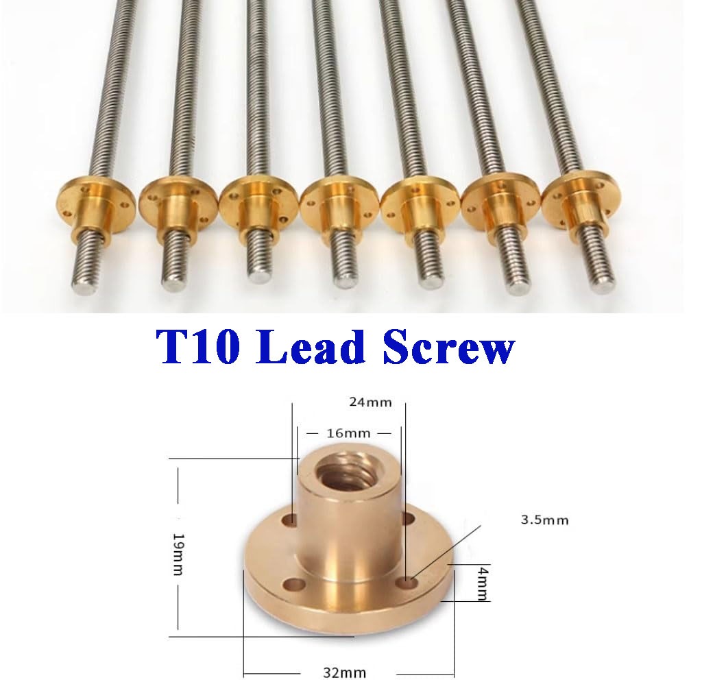 T10 Lead Screw 304 Stainless S - Lead Screw 8Mm recension och pris