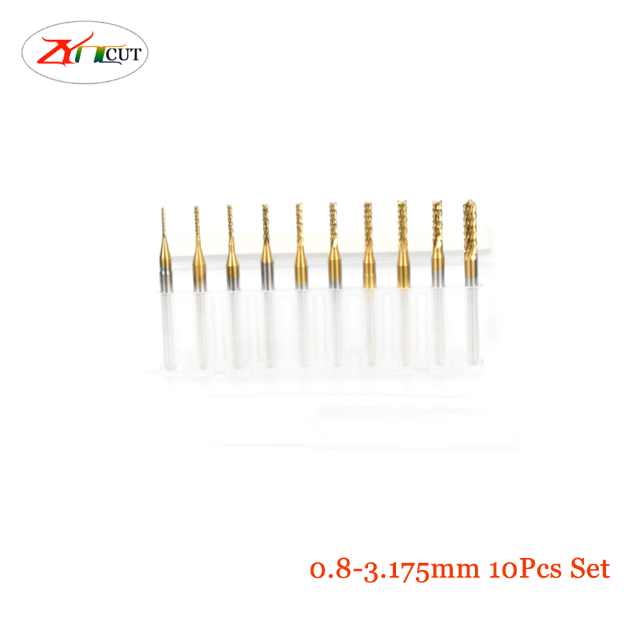 0.6-1.5mm PCB Milling Cutter T - End Mill Set recension och pris
