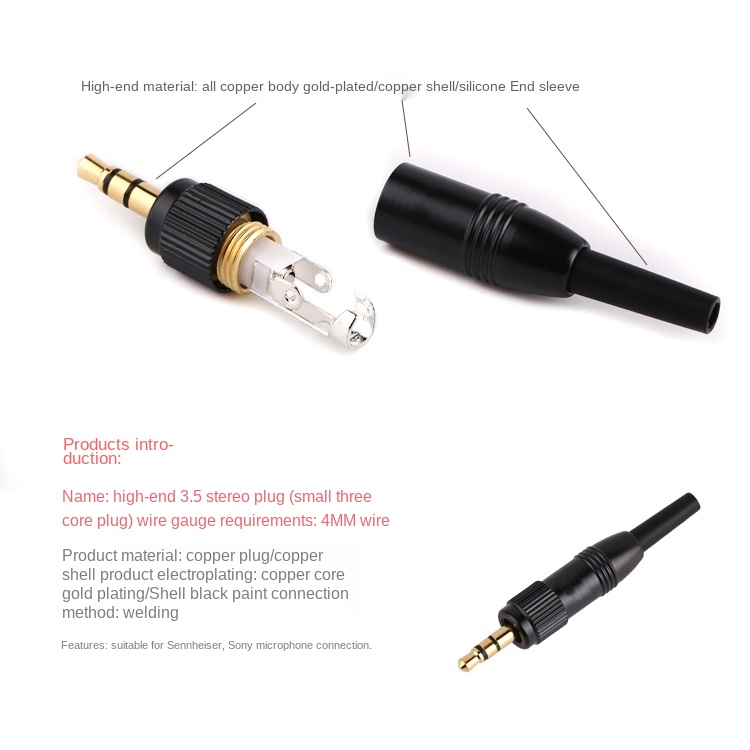 PURELINE Black 3.5mm 1/8‘’ Ste - Coupling 8Mm recension och pris