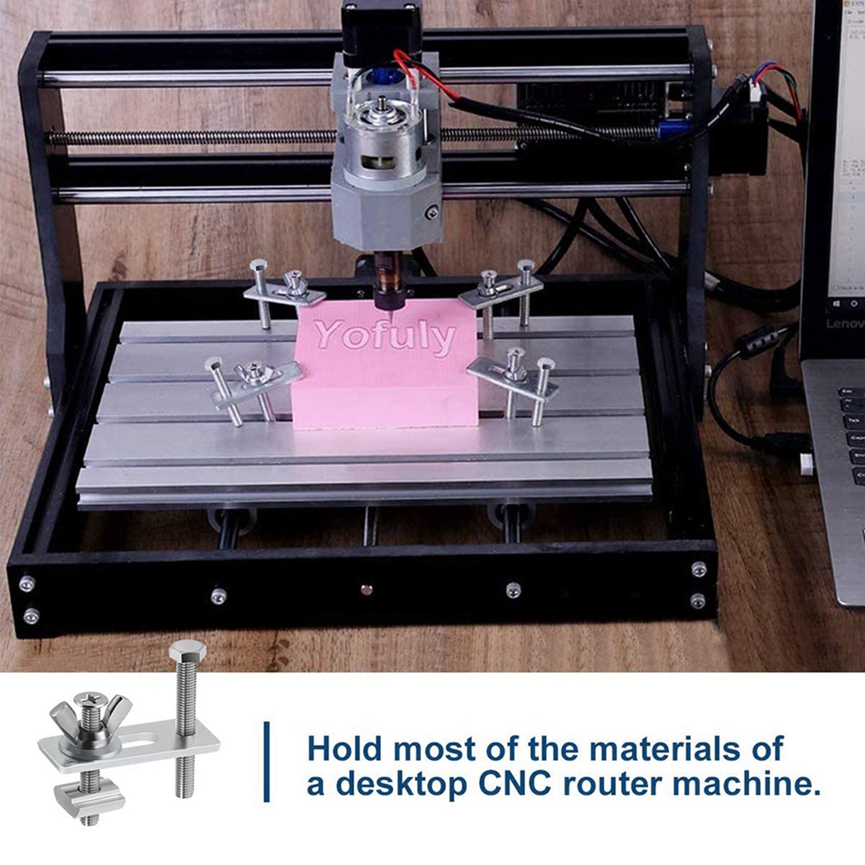 A19F-8 Pack T-Track Clamp,Mini - 3018 Cnc recension och pris
