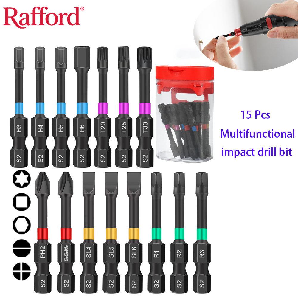Rafford 15PCS Impact Ready Mag - Drill Bit Set recension och pris