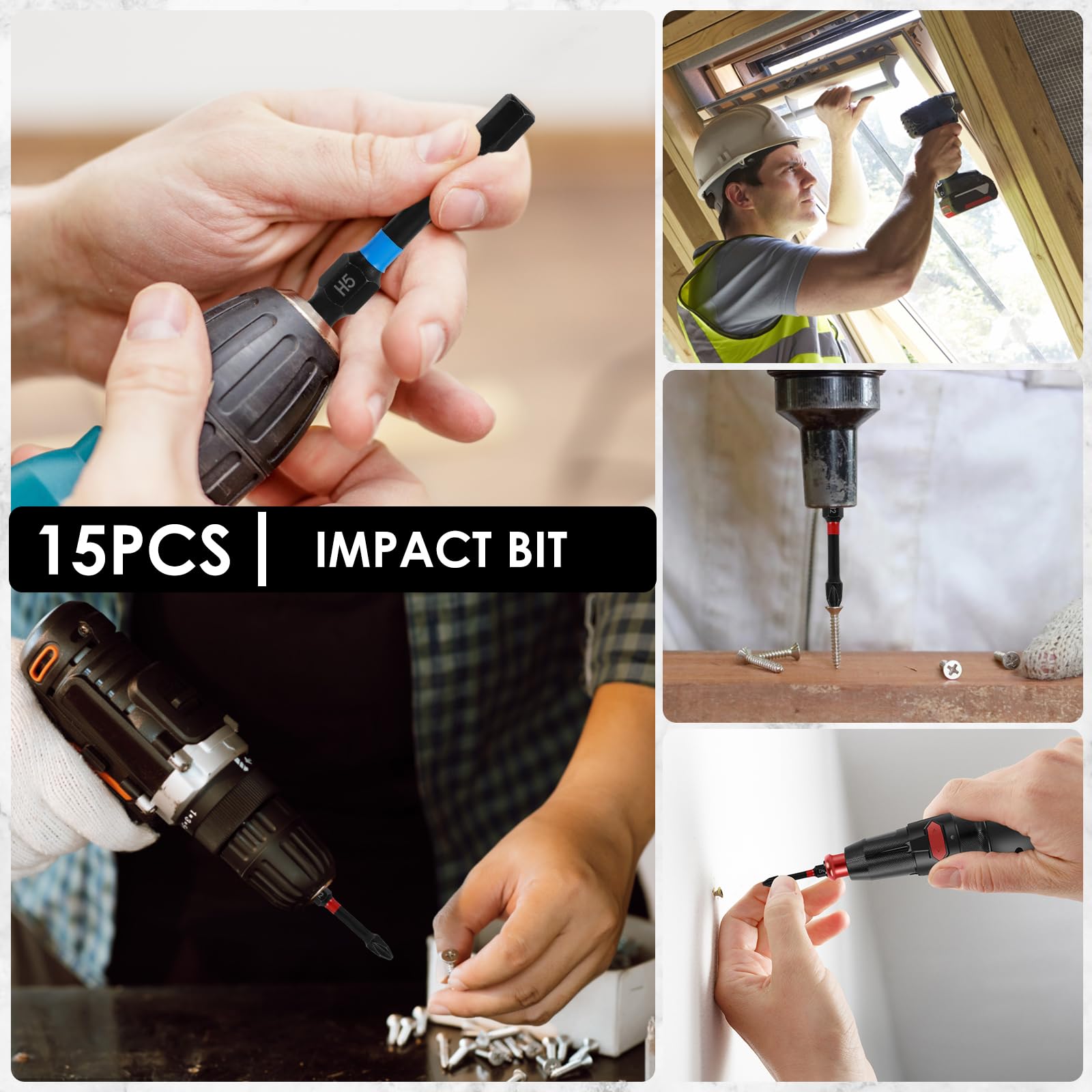Rafford 15PCS Impact Ready Mag - Drill Bit Set recension och pris