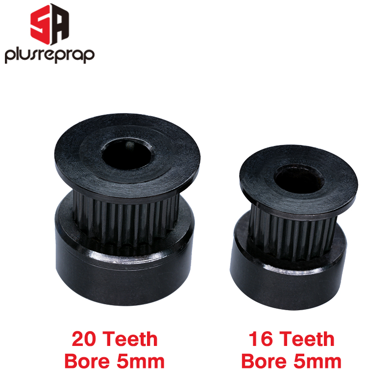 2/5 PCS GT2 16/20 Teeth Black  - Gt2 Belt recension och pris