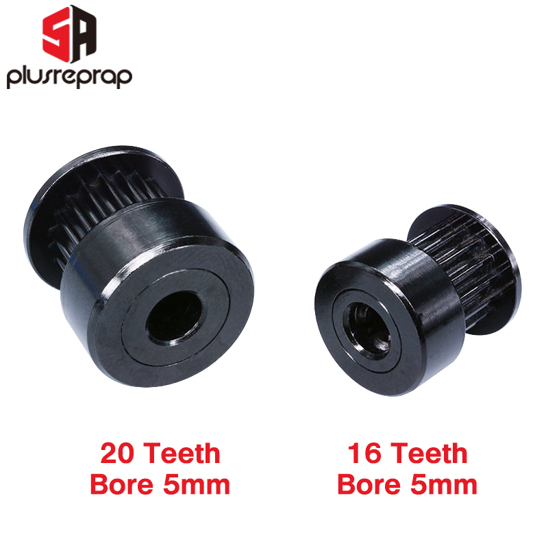 2/5 PCS GT2 16/20 Teeth Black  - Gt2 Belt recension och pris