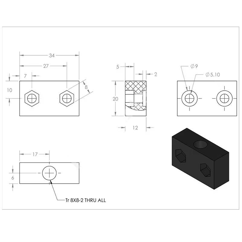 4Pcs OpenBuilds T8 Lead Screw  - Lead Screw 8Mm recension och pris