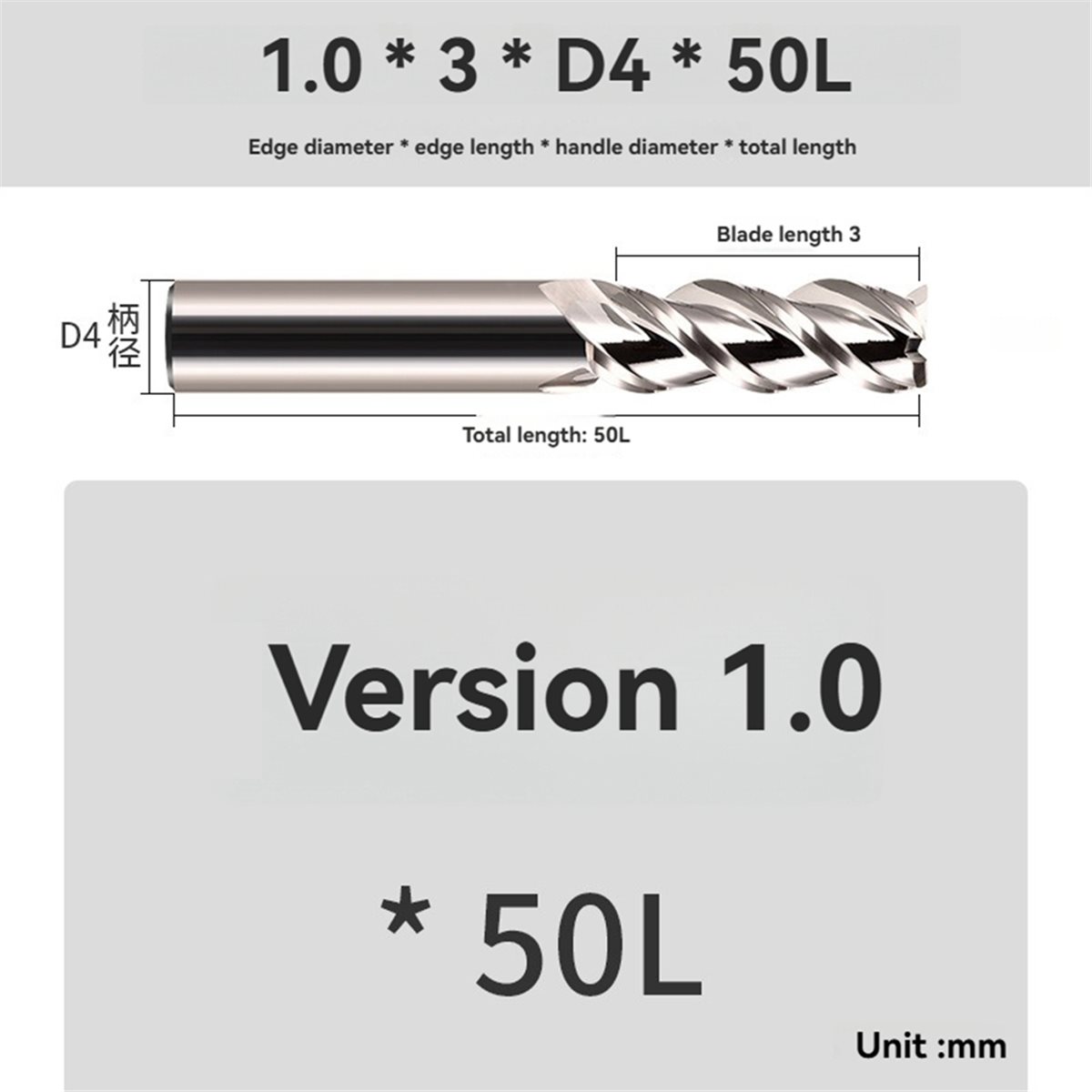 【MUST-HAVE LIST】 1.0mm 3-Flute - Carbide End Mill recension och pris