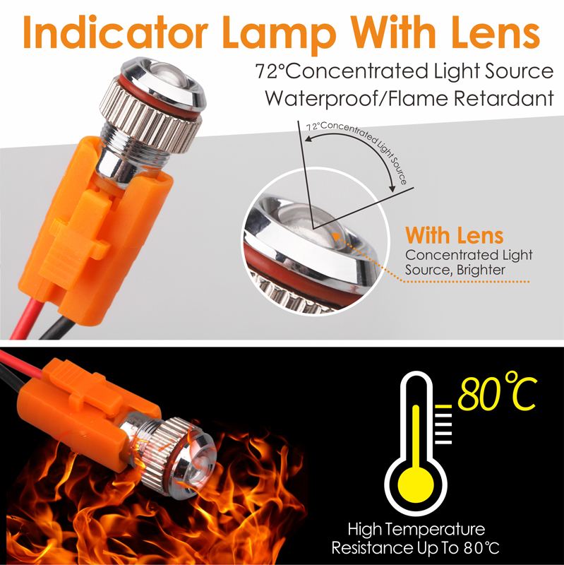 LANBOO 8mm High Brightness Met - Coupling 8Mm recension och pris