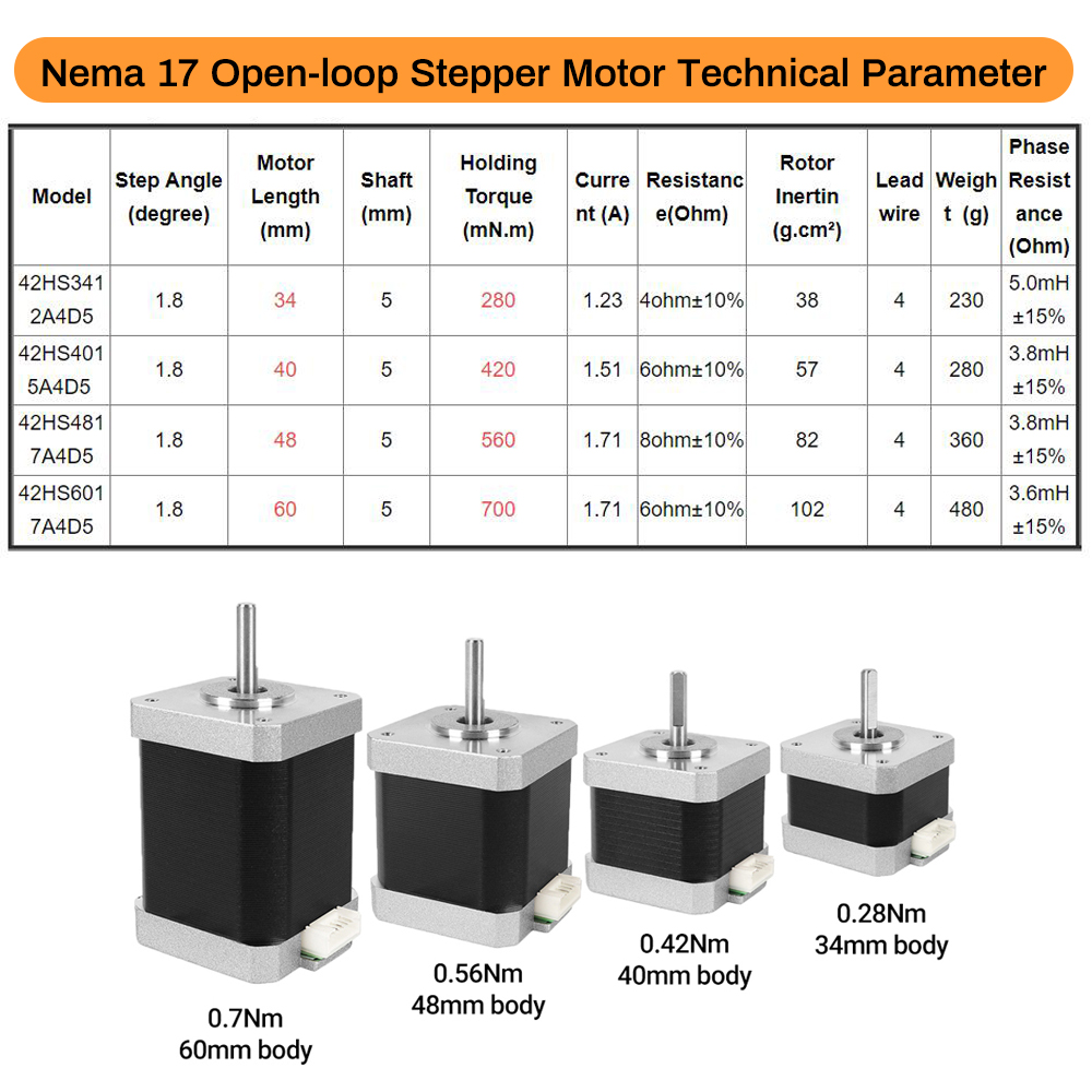 Nema17 Stepper Motor 42 Motor  - Stepper Motor Nema17 recension och pris