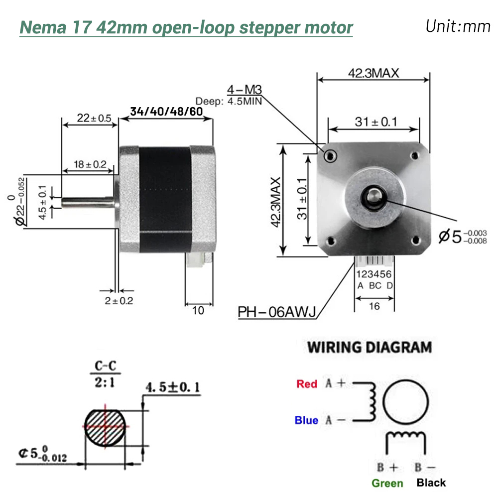 Nema17 Stepper Motor 42 Motor  - Stepper Motor Nema17 recension och pris