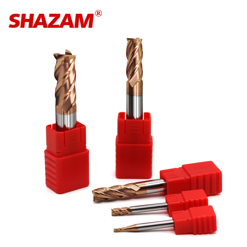 SHAZAM HRC55 4-Flute Flat End  - End Mill Set recension och pris