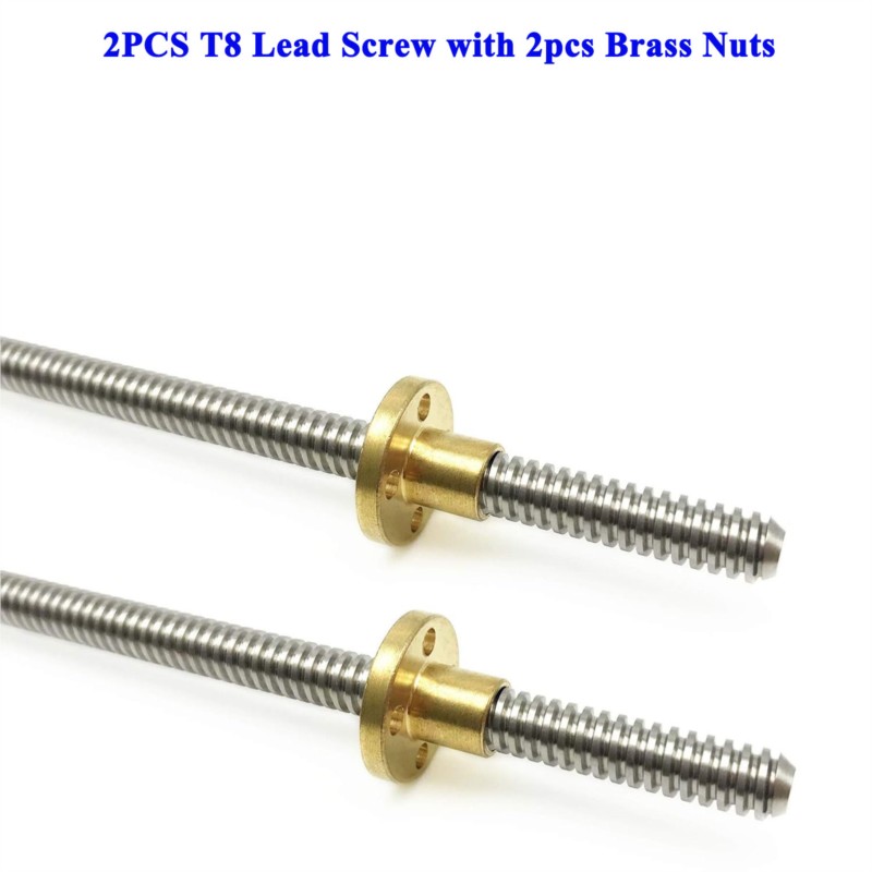 2PCS T8 Lead Screw Tr8 Lead 2m - Lead Screw 8Mm recension och pris