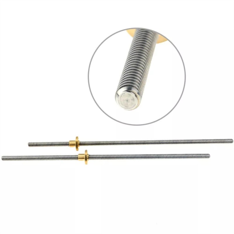 2PCS T8 Lead Screw Tr8 Lead 2m - Lead Screw 8Mm recension och pris
