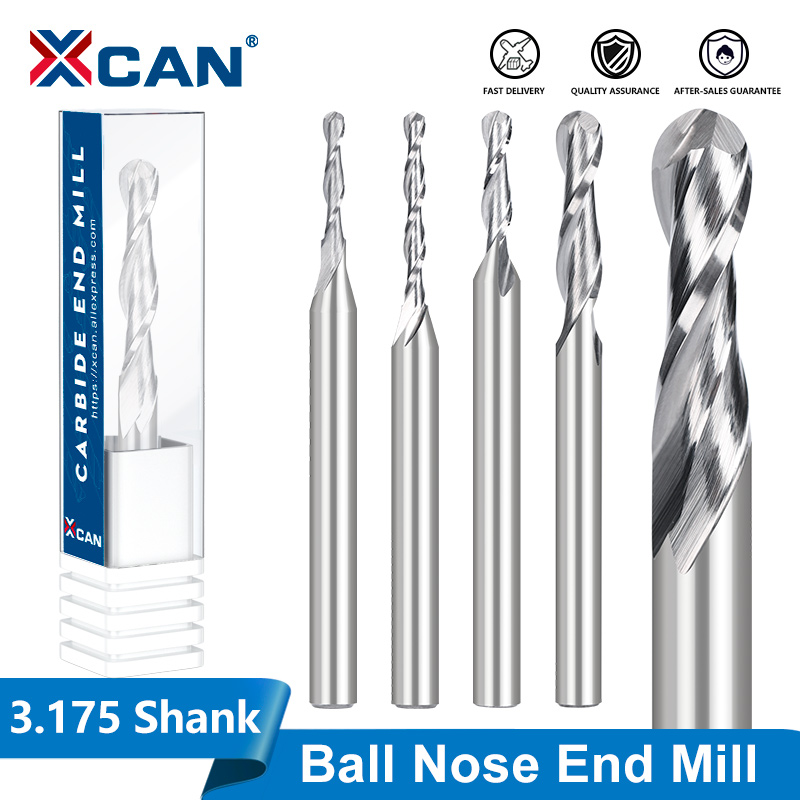 XCAN 3.175 Shank Ball Nose Mil - End Mill Set recension och pris