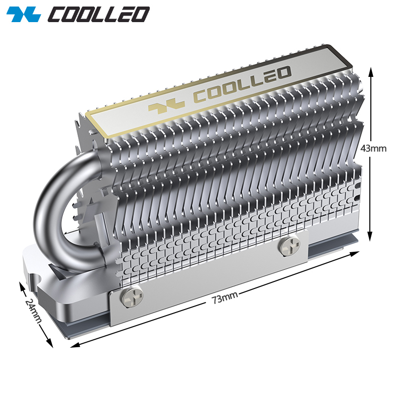 COOLLEO HR-09 M.2 2280 SSD Hea - Aluminium Extrusion recension och pris