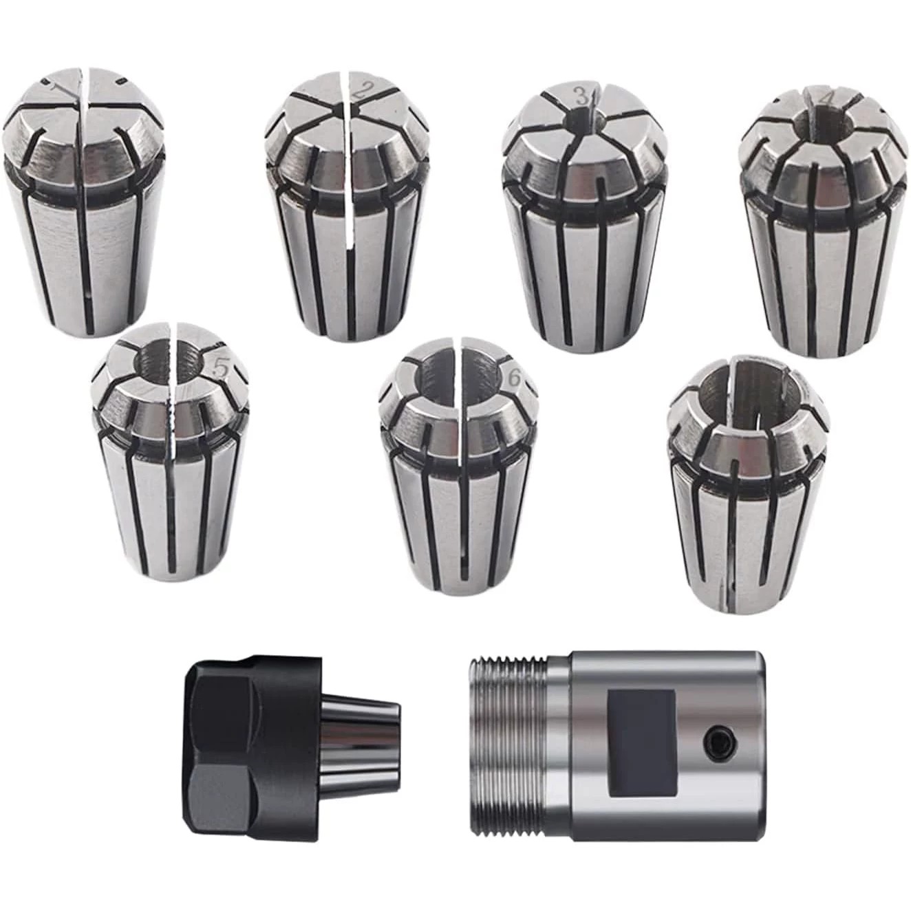 8-piece ER11A 1-7mm spring chu - End Mill Set recension och pris