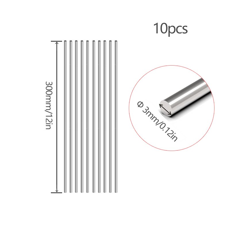 300mm Stainles Steel Solid Rou - Linear Rod 8Mm recension och pris