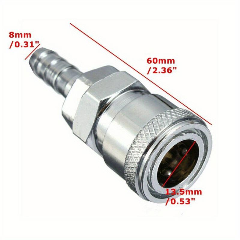 4pc 8mm Copper Gas Hose Nozzle - Coupling 8Mm recension och pris