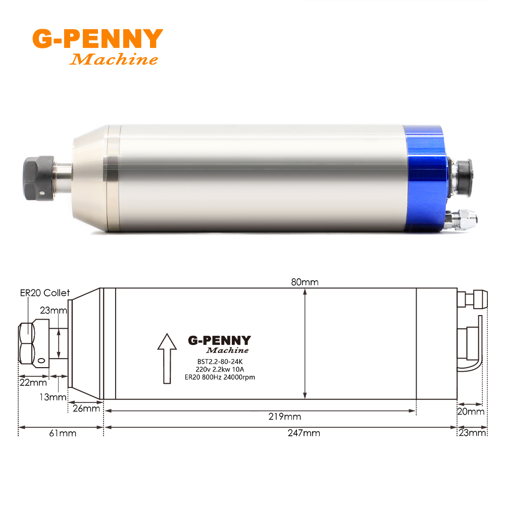 G-Penny 2.2KW Water Cooled Spi - Water Cooled Spindle recension och pris
