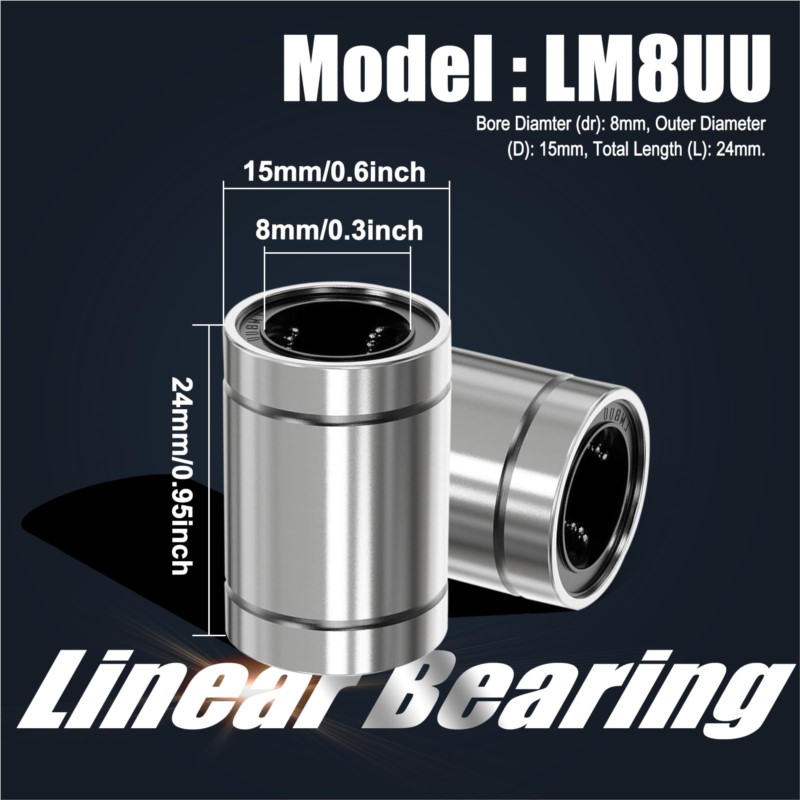 4/10PCS LM8UU LM10UU LM16UU LM - Lm8Uu Bearing recension och pris