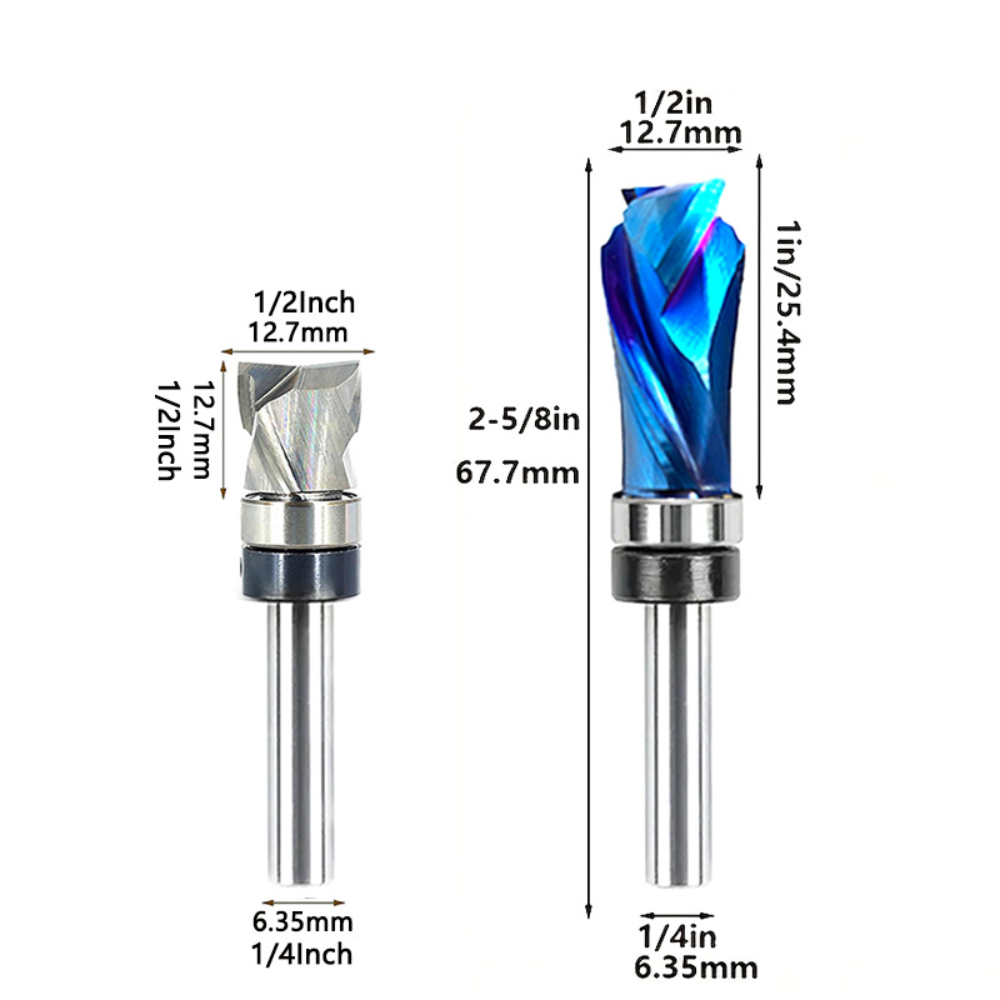 Spiral Flush Trim Router Bit T - Cnc Bits recension och pris