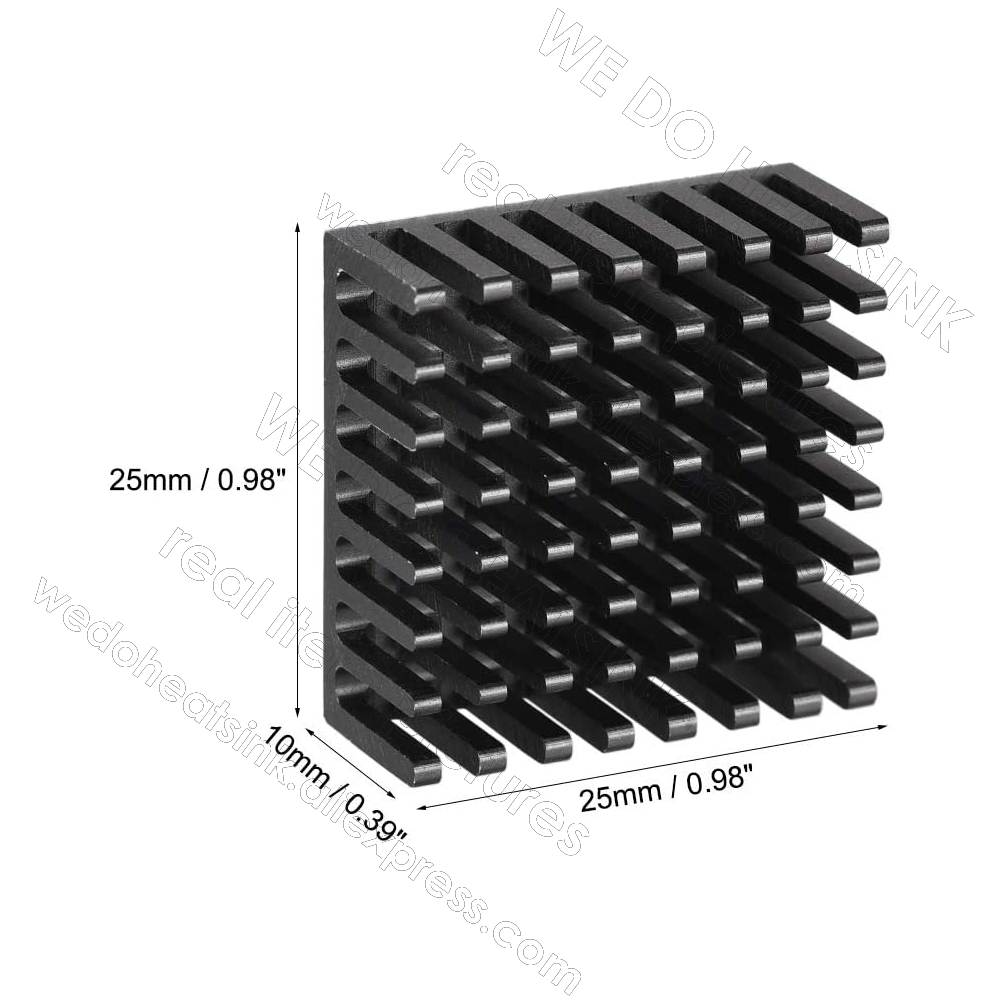 WE DO HEATSINK 12pcs 25x25x10m - Aluminium Extrusion recension och pris