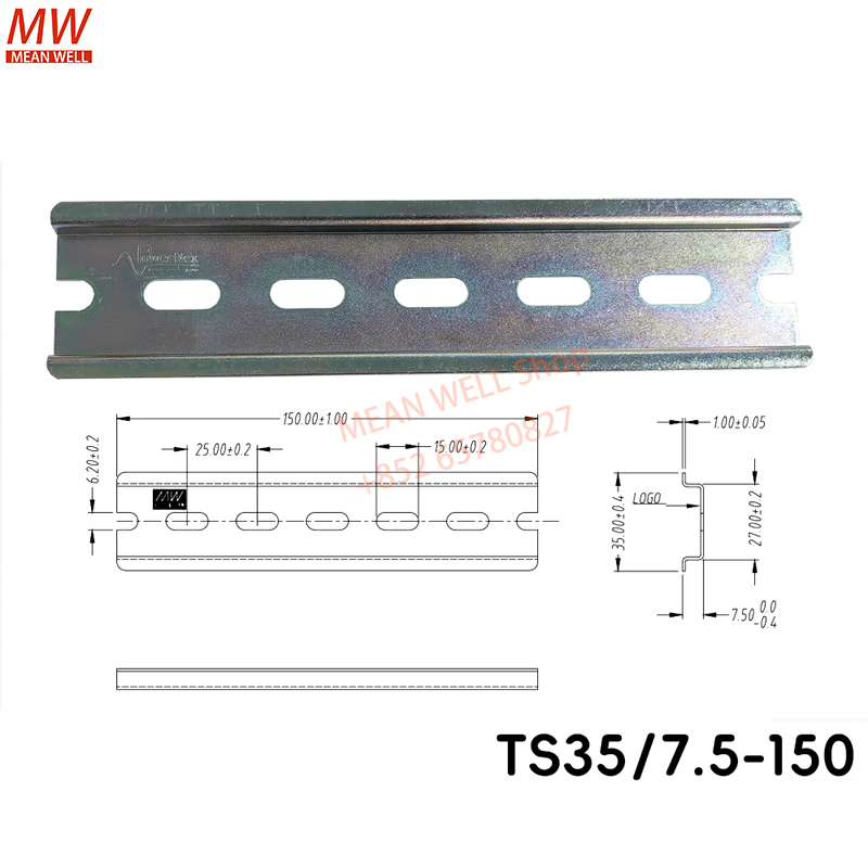 TS35 7.5mm DIN Rail Connector  - Lm8Uu Bearing recension och pris